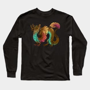 Sunset Wings Dragon Long Sleeve T-Shirt